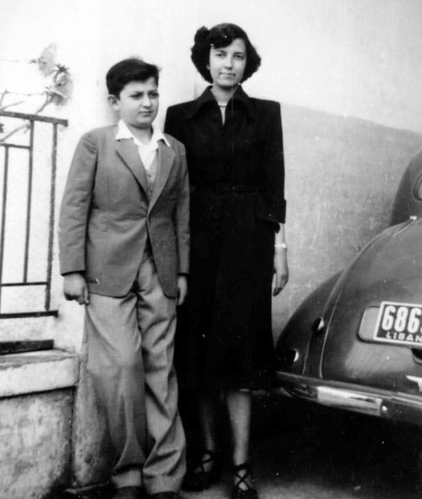 young Mahmoud Kahil and his eldest sister